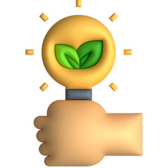 Wall Mural - renewable energy 3D style icon