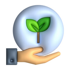 Wall Mural - sustainability 3D style icon