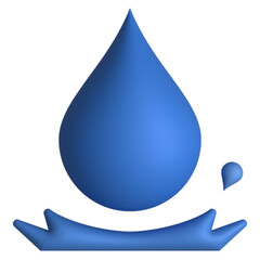 Wall Mural - water 3D style icon