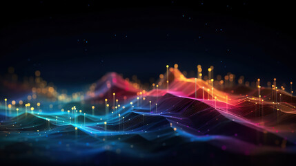 Aufkleber - Abstract digital data background. Can be used in the description of network abilities, technological processes, digital storages, science, education, etc.