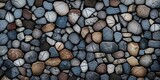 Fototapeta  - Stone fragment pattern mosaic background. AI Generated,