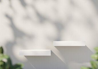 Poster - Abstract Minimal Modern Podium Platform For Product Display Showcase Presentation Advertising 3D Rendering