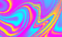 Pixilated Psychedelic Background. Moire Overlapping Effect. Vector Image.