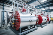 Liquid Nitrogen Tanks And Heat Exchanger Coils For Producing Industrial Gas