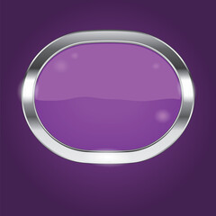 Poster - Violet shiny button