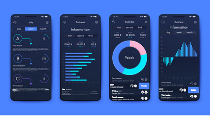 Vector graphics infographics with mobile phone. Template for creating mobile applications, workflow layout, diagram, banner, web design, business reports