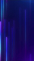 Vertical video. blue light animation technology background