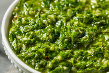 Canvas Print - Homemade Spicy Chimichurri Sauce