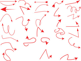 Poster - set of hand drawn arrows .Vector doodle design elements. Illustration on white background. for business infographic, banner, web and concept design.