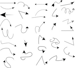 Poster - set of hand drawn arrows .Vector doodle design elements. Illustration on white background. for business infographic, banner, web and concept design.