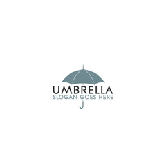 Sticker - Umbrella Logo Design Template isolated on white background