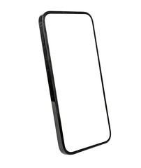 Poster - Mobile phone screen mock up isolated on white background