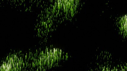 Poster - White and green background. Design. Black background with multicolored shiny particles made in abstraction.