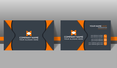 identity colorful high quality luxury design business card print ready template.
