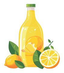 Sticker - Juicy lemon drop cocktail, organic and refreshing