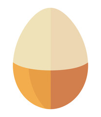 Sticker - vector design of boiled egg