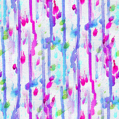 Poster - Abstract seamless pattern with watercolor spots. Hand-drawn illustration.