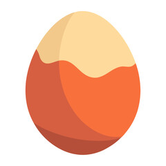 Sticker - boiled egg symbolizes gourmet food