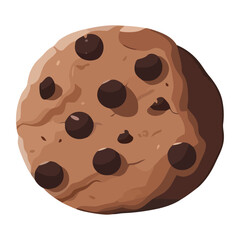 Wall Mural - sweet cookie and chocolate sprinkles icon