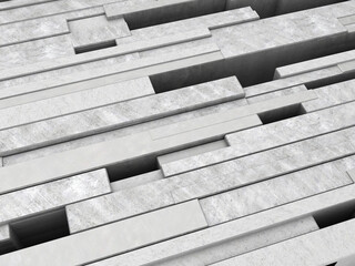 Poster - abstract 3d illustration of concrete background