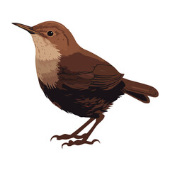 Sticker - Small cute bird nature icon