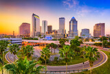 Fototapeta Panele - Tampa, Florida, USA downtown skyline.