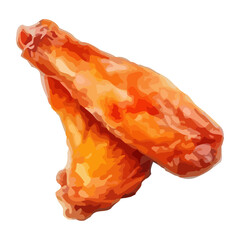 Poster - Fresh gourmet roasted chicken illustration