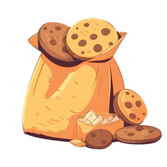 Sticker - Freshly baked cookies, a gourmet meal icon