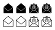 © OLIVEIA - Mail icon set illustration. email sign and symbol. E-mail icon. Envelope icon