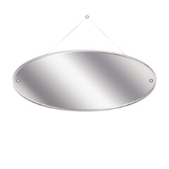 Aufkleber - silver oval plates. Oval silver shapes. Vector illustration. EPS 10.
