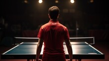 Table Tennis Athlete Training Generative Ai