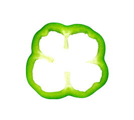 Sticker - Sliced green pepper transparent png