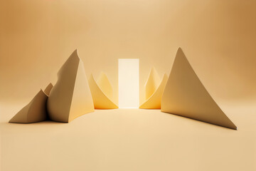 The abstract 3d design elements
