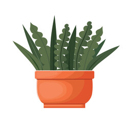 Sticker - Green houseplant illustration