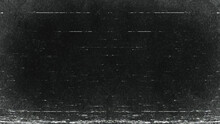 TV Noise Static Effect, Panoramic View, Black And White Background
