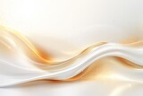 Fototapeta  - Elegant white background with a gold streak. abstract background with gold waves. 3d render.