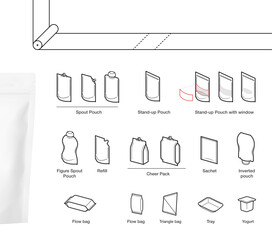 Wall Mural - Pouch bag icon set. Vector illustration. Can be use for your design, presentation, infographics, ad. EPS10.	