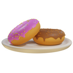 3D sweet donuts