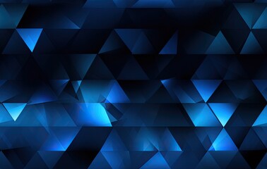 Modern black blue abstract background. Minimal. Color gradient. Dark. Web banner. Geometric shape. 3d effect. Lines stripes triangles. SEAMLESS PATTERN. Created with Generative AI technology.