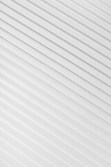 Poster - white abstract background of diagonal parallel lines pattern with gradient light, top view, backdrop