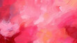 Leinwandbild Motiv Abstract background brush oil painting beautiful color red pink