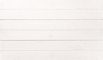 Wall Mural - Wooden planks painted in white for background