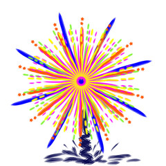 Firework, colorful, fire, celebration circle 