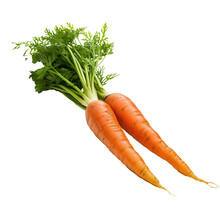 Carrots On A White