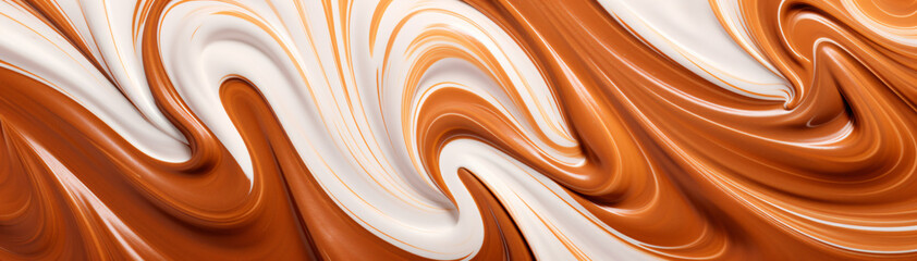 Wall Mural - chocolate background with cream