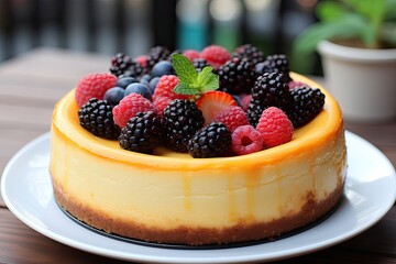 Sticker - cheesecake with berries 