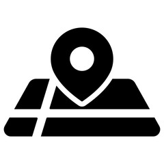 Poster - location map icon