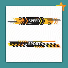 Speed And Sports Car Sticker Design Race Moto Sticker Ready For Print