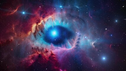 Wall Mural - galaxy and nebula in deep space