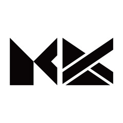 Wall Mural - K letter logo icon vector